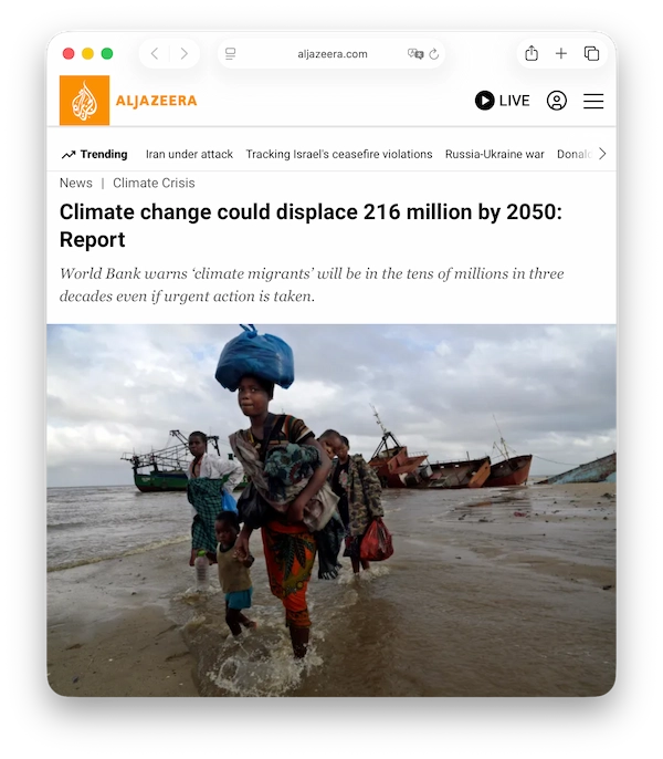 Al Jazeera report screenshot